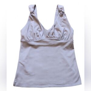 Athleta Women's Top With Built In Bra Gray Workout Athleisure Excercise Size S